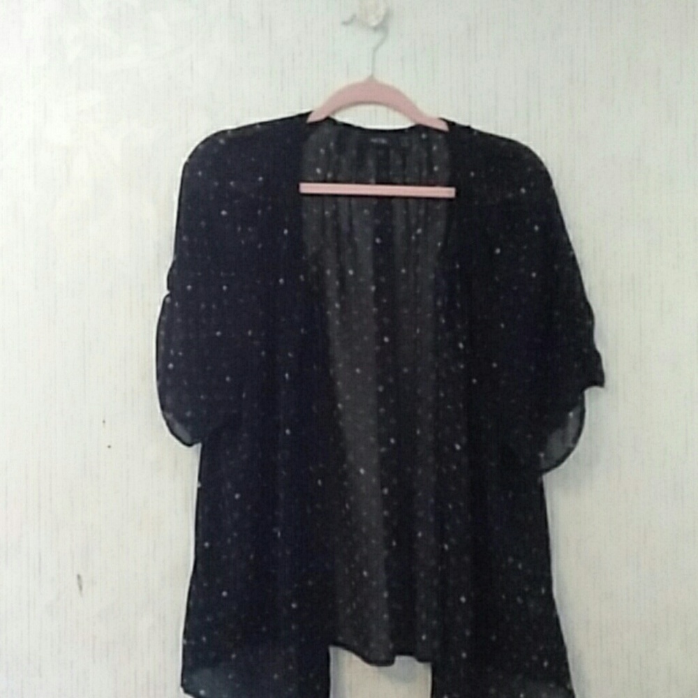 Black sheer blouse